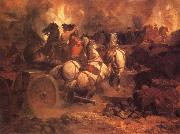 Blythe David Gilmour Battle of Gettysburg oil on canvas
